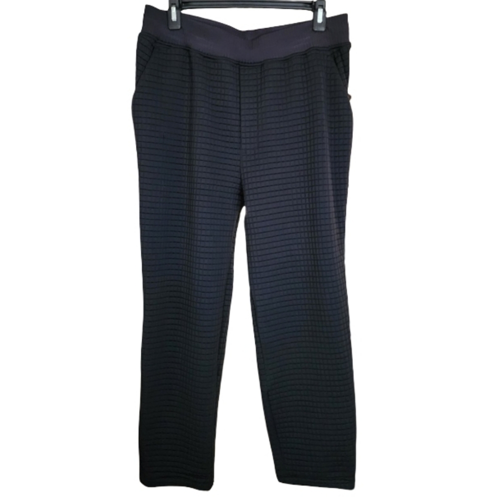 Lululemon‎ Lab Find the Answers Quilted Pants Black Sz 12 Cozy Chic Joggers